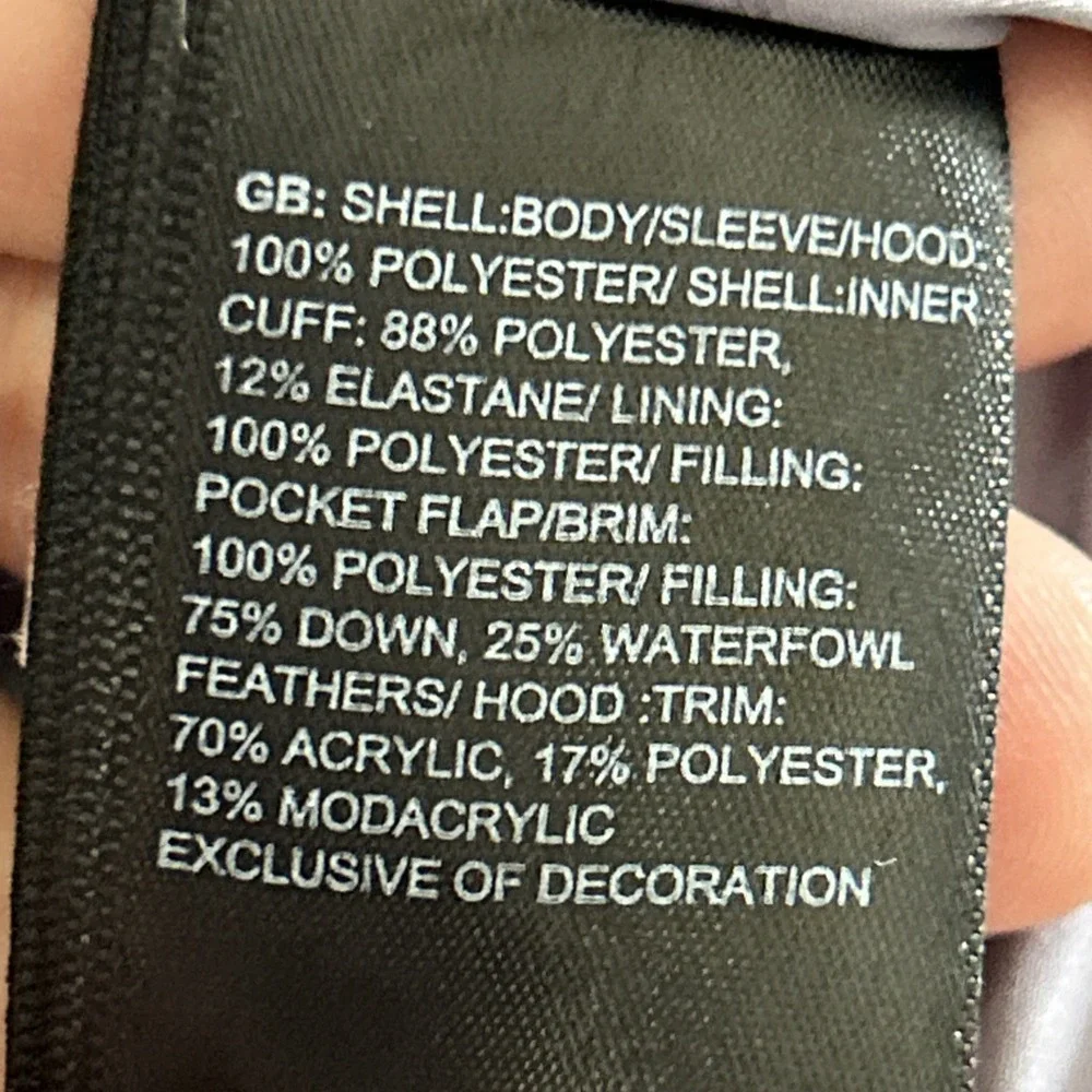 Girls The North Face 550 DOWN Puffer Coat Sz Small 7/8